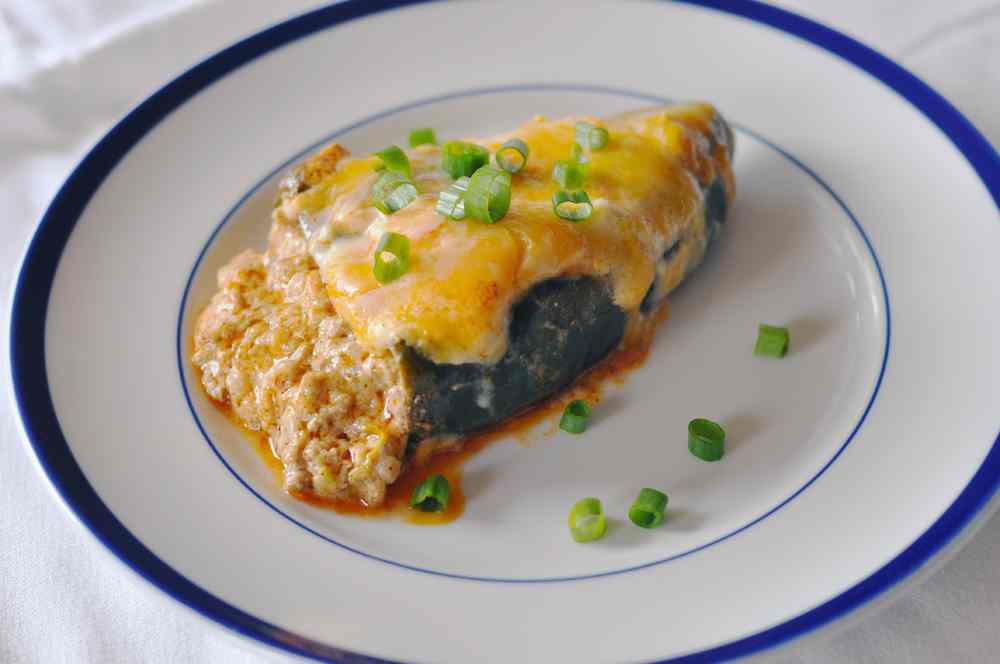 Beefy and Cheesy Chile Rellenos